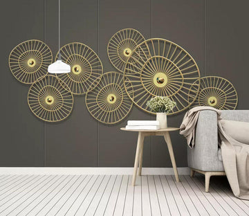 3D Metal Round WC753 Wall Murals