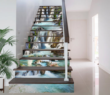 3D Cascading Waterfall 021 Stair Risers