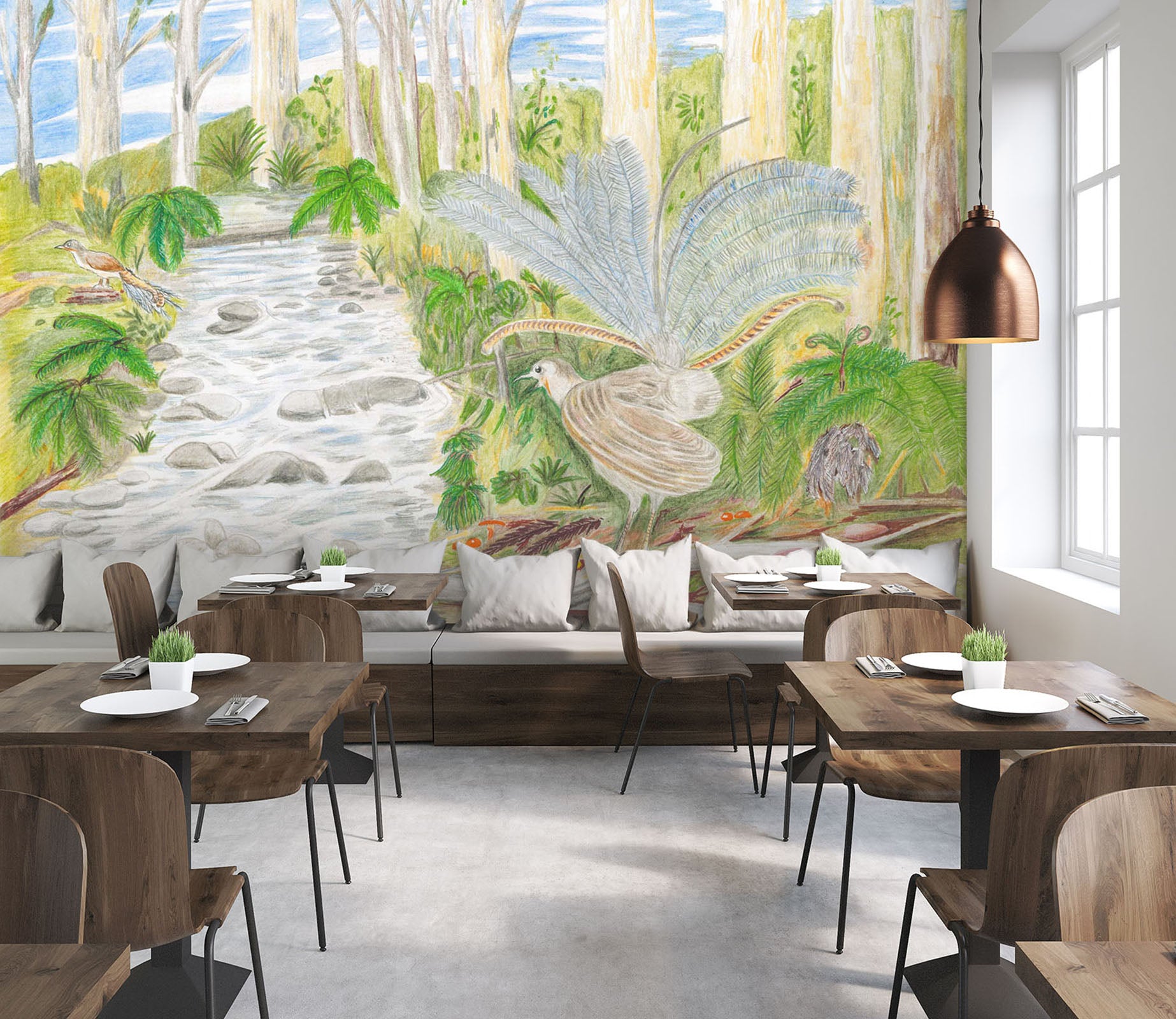 3D Forest Path1410 Michael Sewell Wall Mural Wall Murals