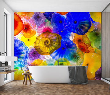 3D Color Jellyfish 1633 Wall Murals