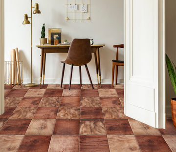 3D Brown Squares 045 Floor Mural  Wallpaper Murals Rug & Mat Print Epoxy waterproof bath floor