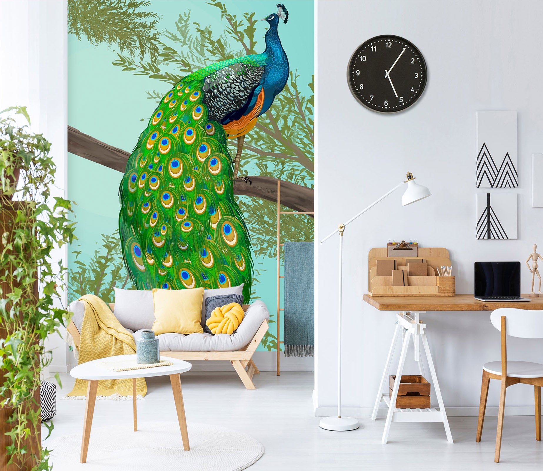 3D Peacock 57076 Wall Murals