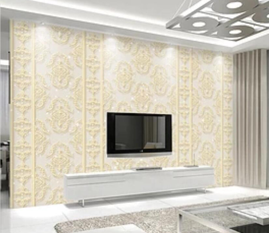3D Golden Pattern WG002 Wall Murals