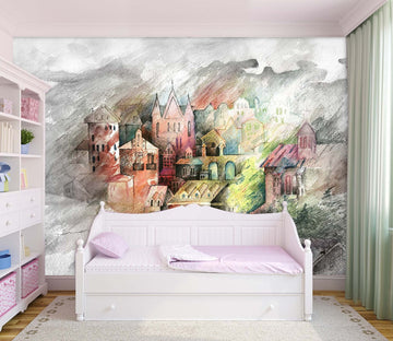 3D Colored House 030 Wall Murals Wallpaper AJ Wallpaper 2 