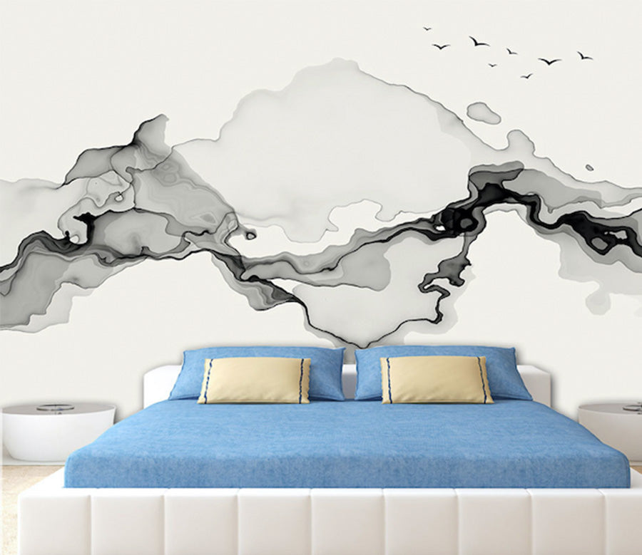 3D Black Ink WG187 Wall Murals