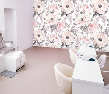 3D Pink Flowers 393 Wall Murals