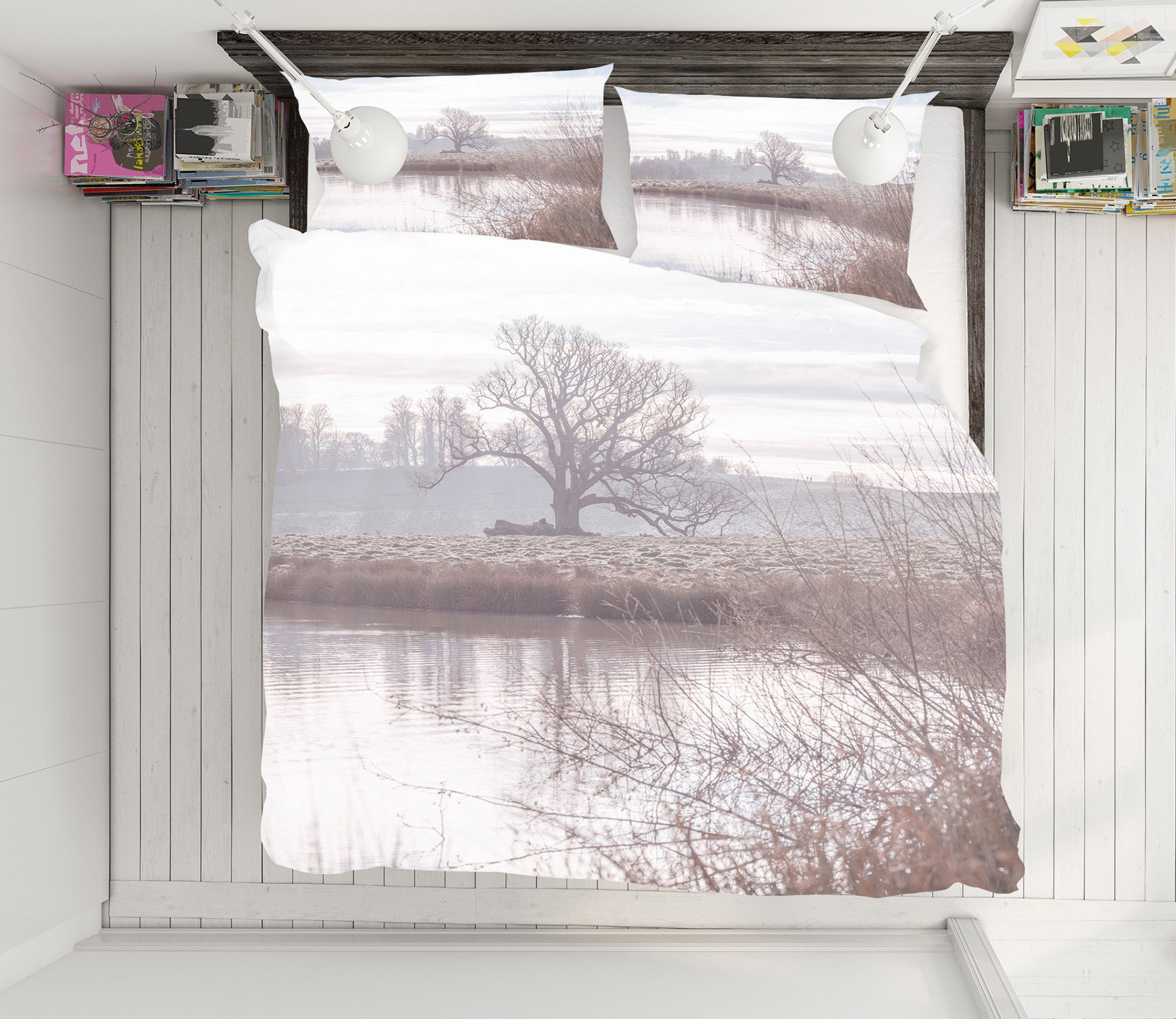 3D Tree Water 7140 Assaf Frank Bedding Bed Pillowcases Quilt Cover Duvet Cover