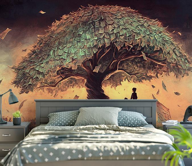 3D Night Tree 864 Wall Murals Wallpaper AJ Wallpaper 2 