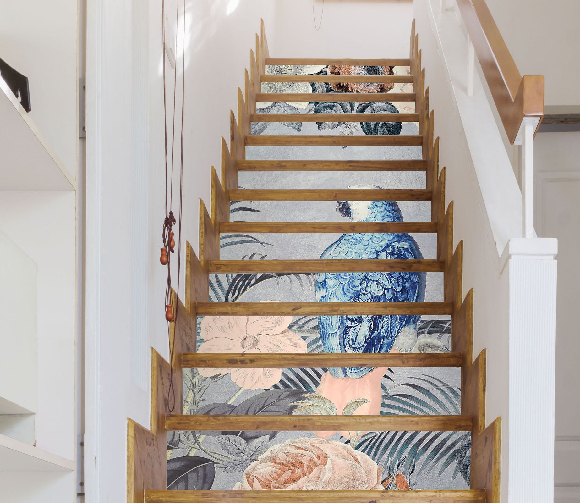 3D Flower Parrot 11007 Andrea Haase Stair Risers