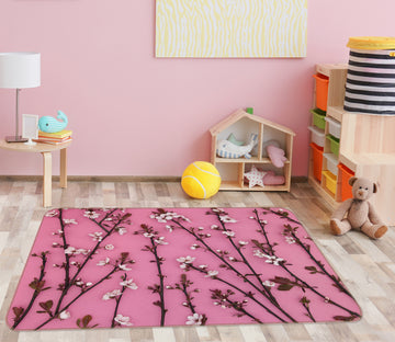 3D Peach Tree 1049 Assaf Frank Rug Non Slip Rug Mat
