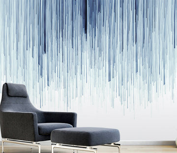 3D Blue Lines WG301 Wall Murals