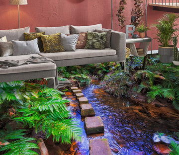 3D Rich Purple River 1062 Floor Mural  Wallpaper Murals Self-Adhesive Removable Print Epoxy