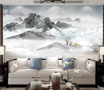 3D Cloud Mountain WC1370 Wall Murals