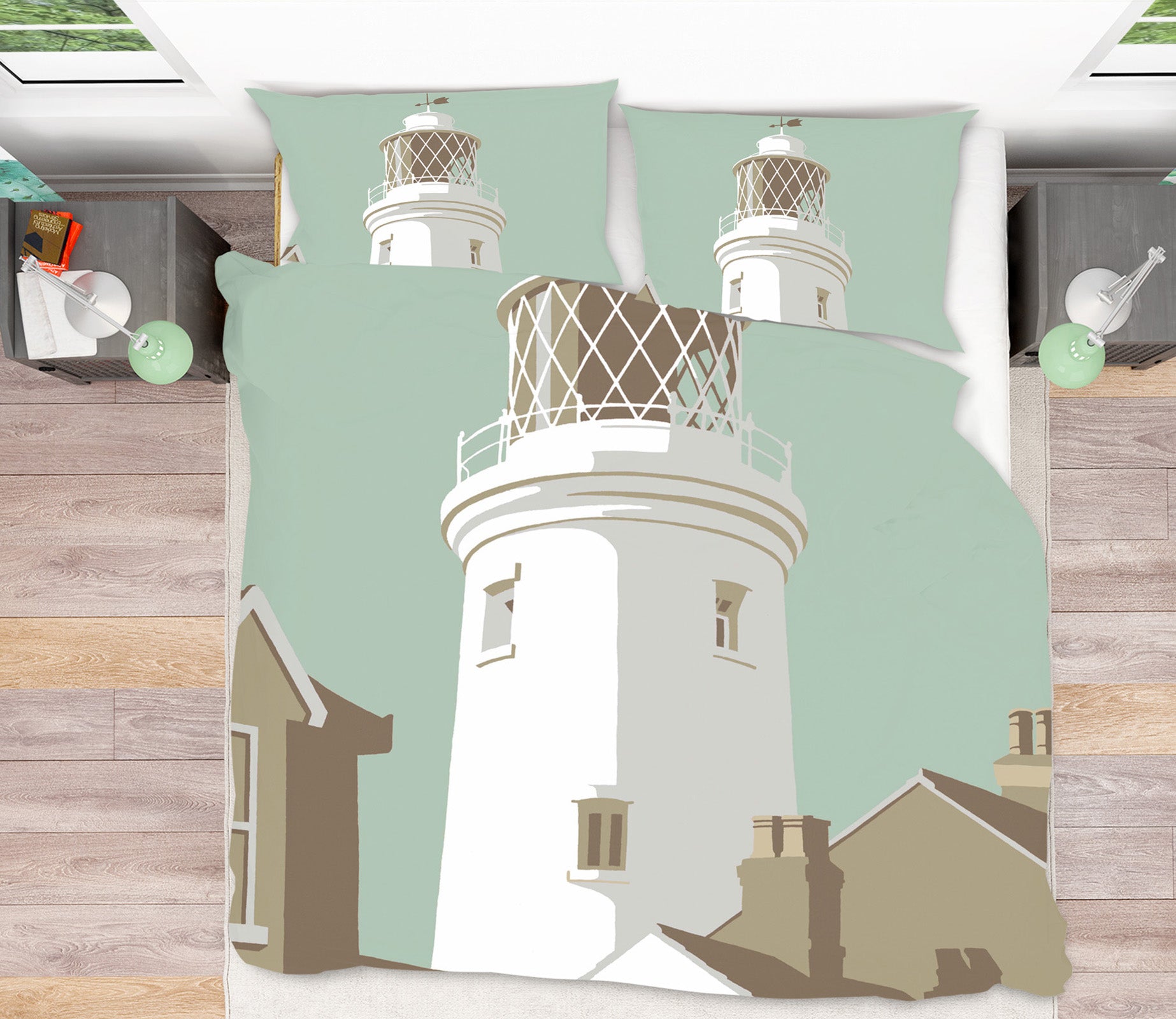 3D Southwold Lighthouse 2063 Steve Read Bedding Bed Pillowcases Quilt