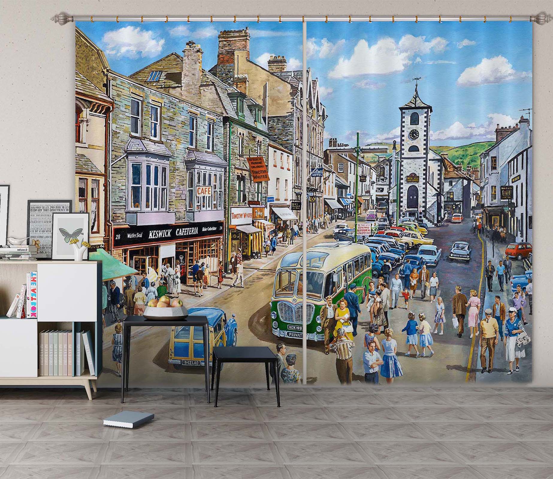 3D Keswick Cumbria 073 Trevor Mitchell Curtain Curtains Drapes
