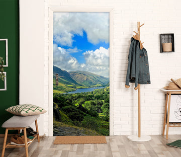 3D Mountains Rivers 11102 Kathy Barefield Door Mural