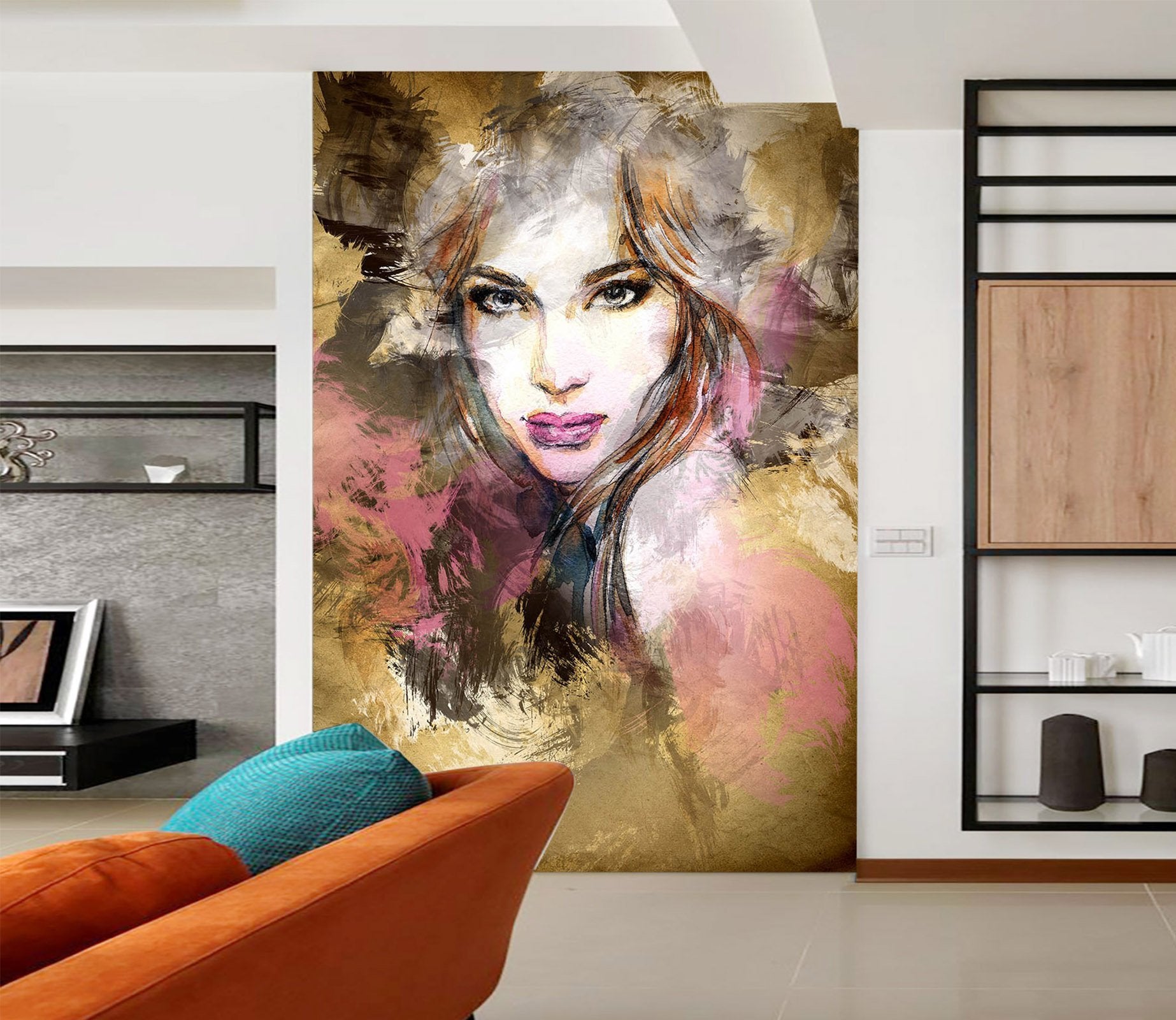 3D Oil Painting Woman 709 Wallpaper AJ Wallpaper 