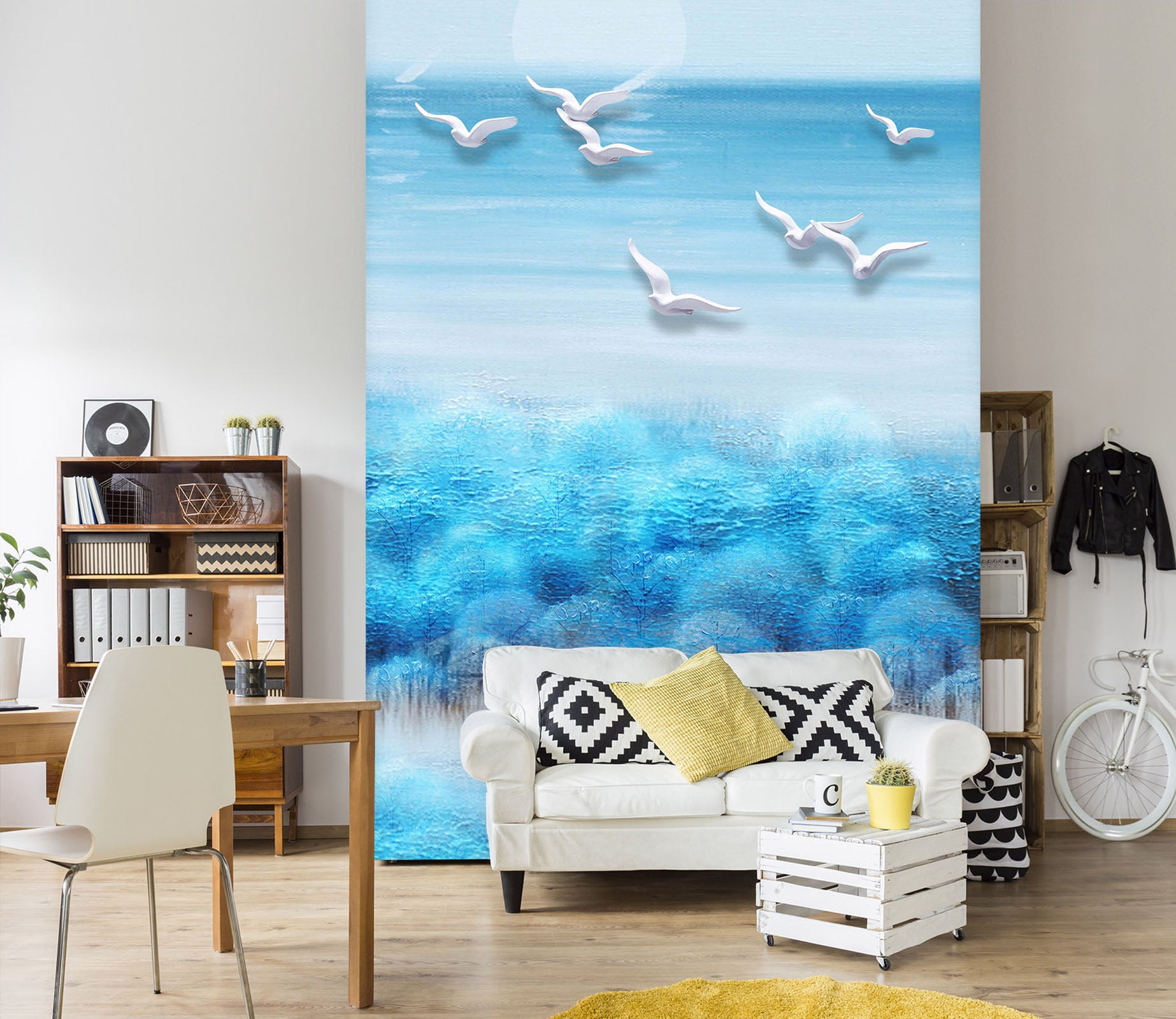 3D Painted Forest 1823 Wall Murals