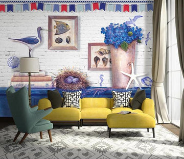 3D Fish Bird 356 Wall Murals Wallpaper AJ Wallpaper 2 