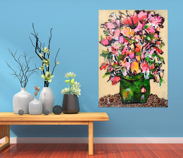 3D Watercolor Vase 1637 Misako Chida Wall Sticker
