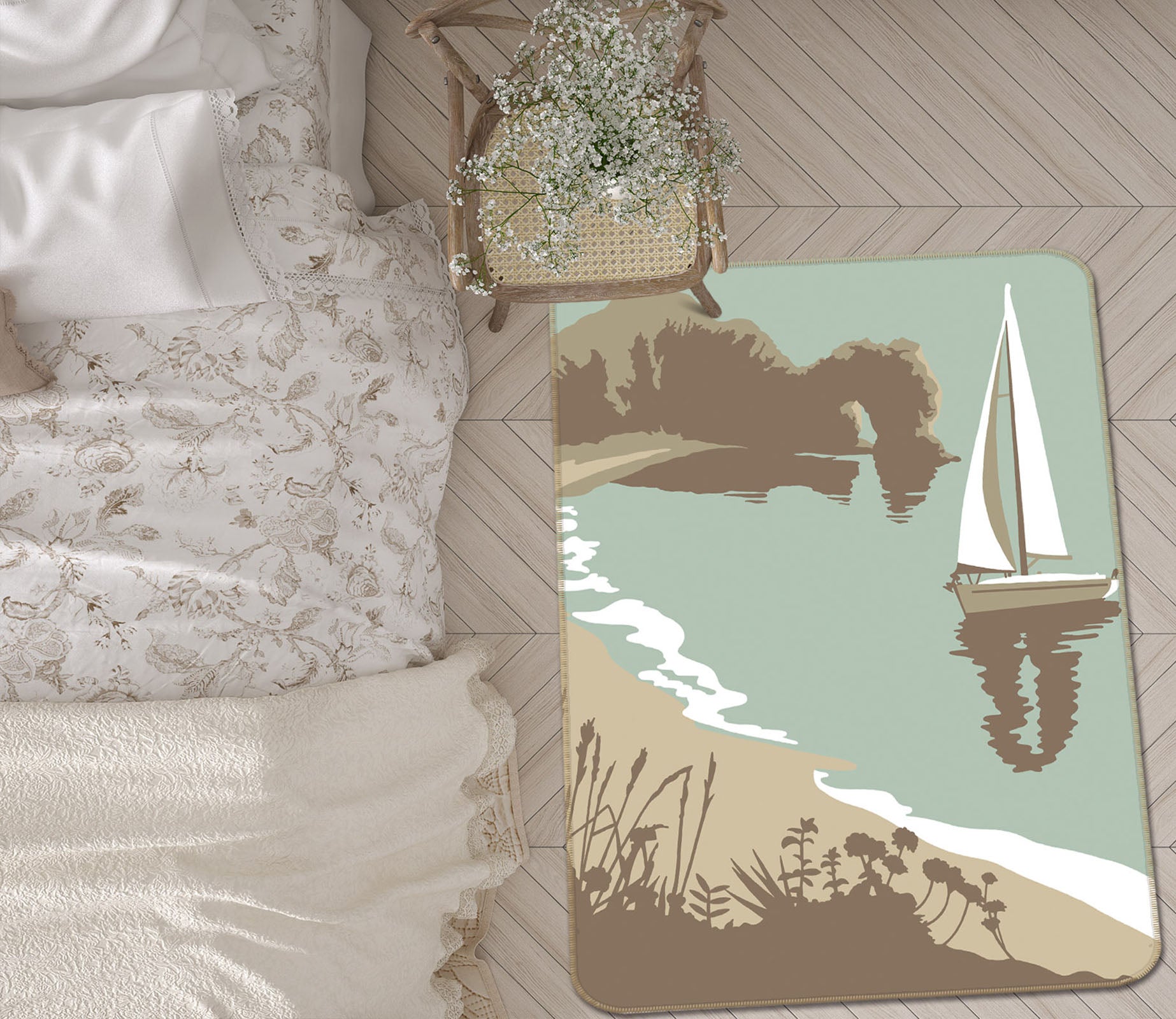 3D Durdle Door 1114 Steve Read Rug Non Slip Rug Mat