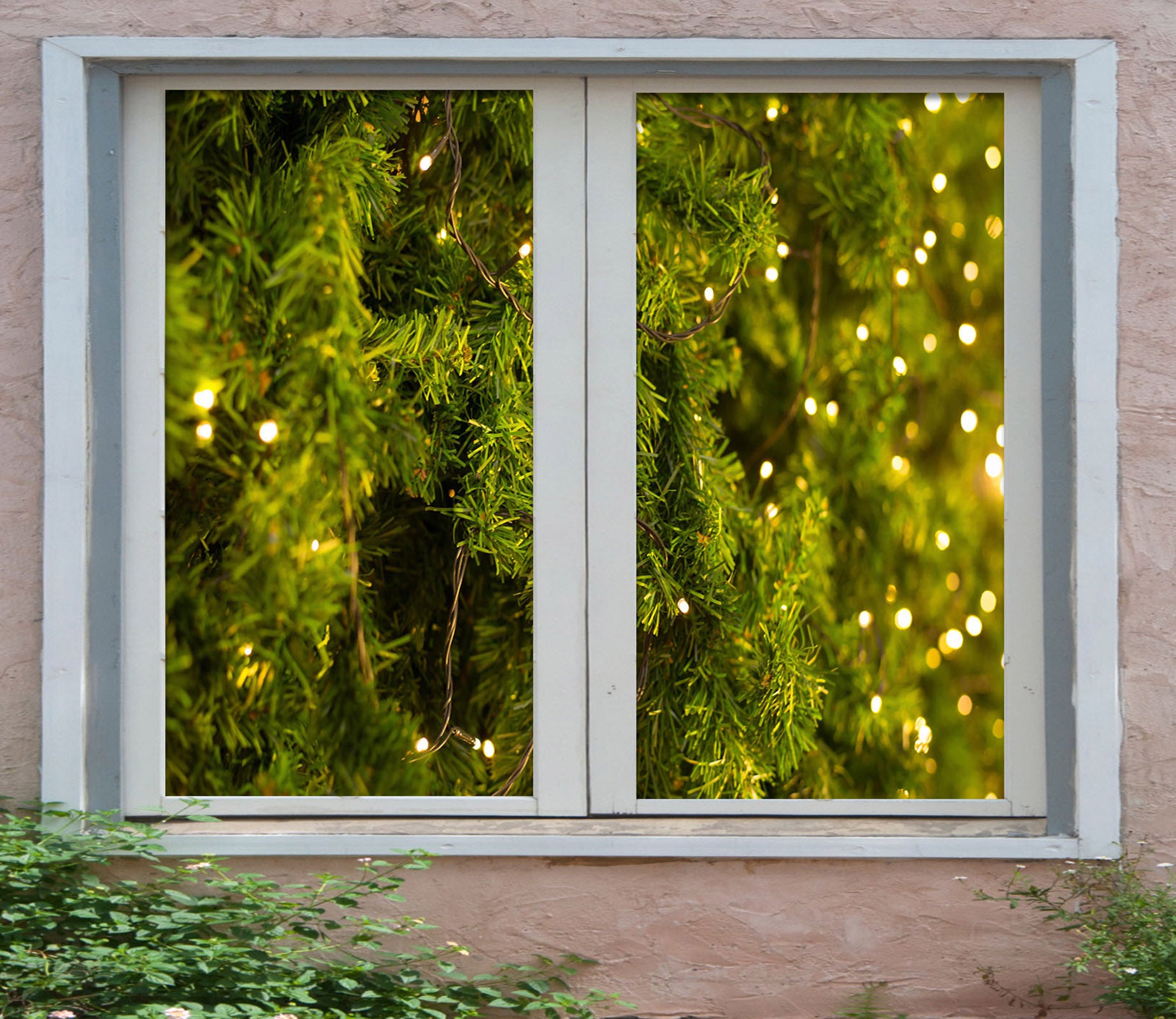 3D Christmas Tree 30119 Christmas Window Film Print Sticker Cling Stained Glass Xmas