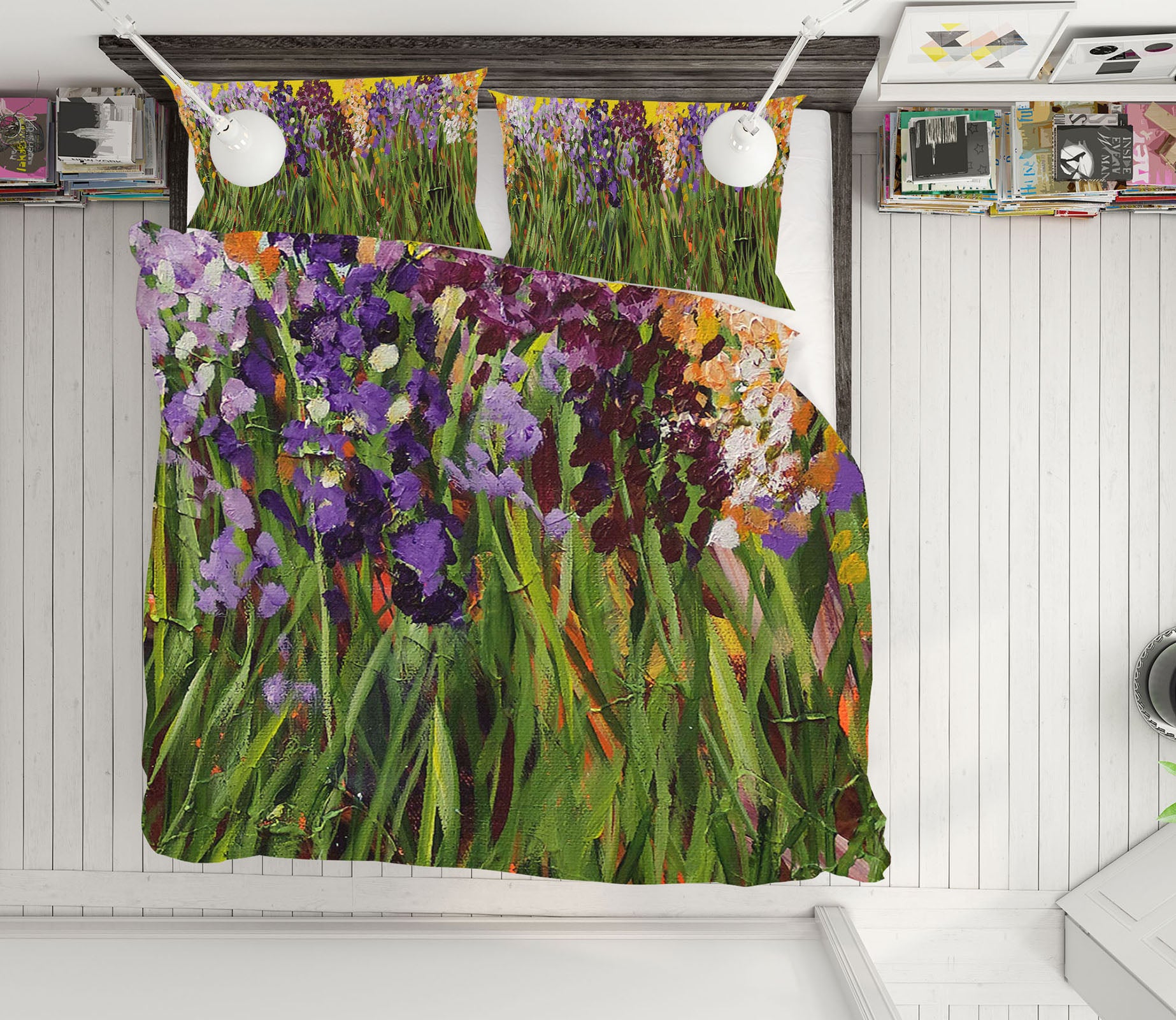 3D Grass Violet 1142 Allan P. Friedlander Bedding Bed Pillowcases Quilt