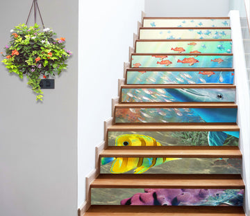 3D Dolphin Fish Under Sea 96194 Adrian Chesterman Stair Risers