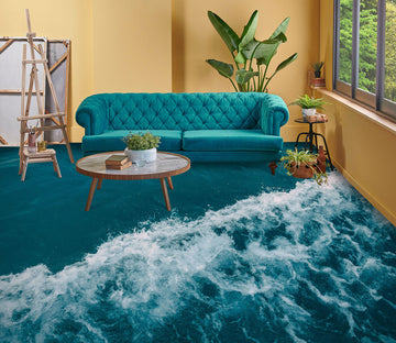 3D Cool Wave Art 724 Floor Mural  Wallpaper Murals Rug & Mat Print Epoxy waterproof bath floor