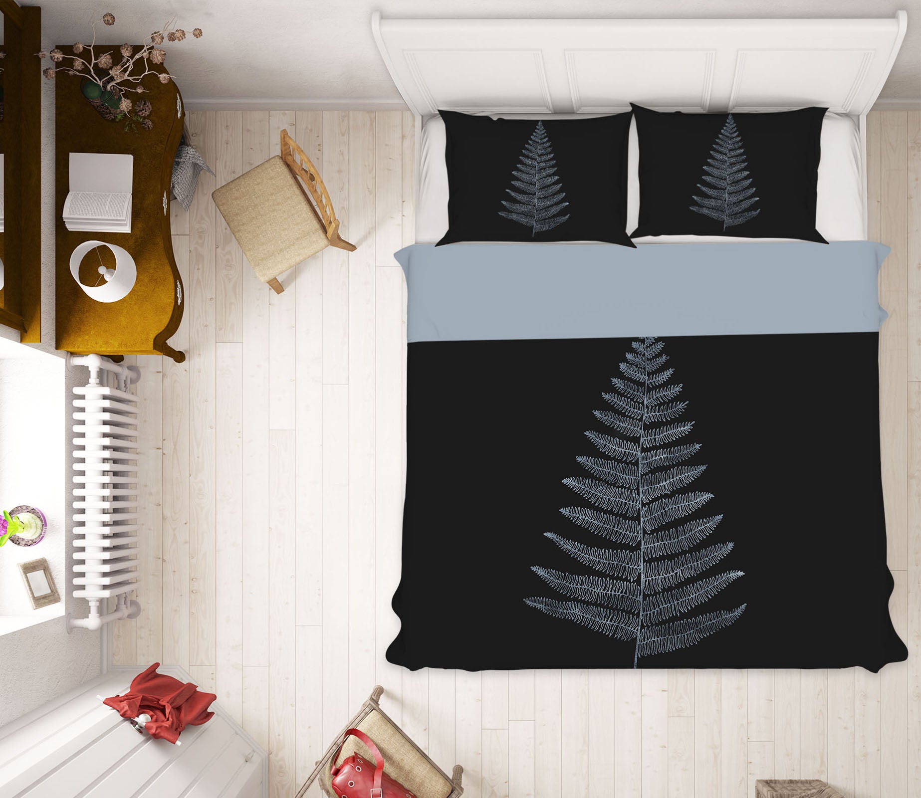 3D Black Cypress Leaves 117 Boris Draschoff Bedding Bed Pillowcases Quilt