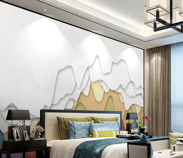 3D Color Waves WC1156 Wall Murals