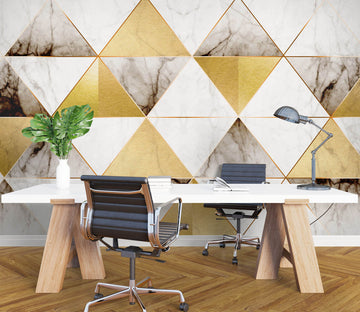 3D Yellow Triangle Texture 1061 Wall Murals