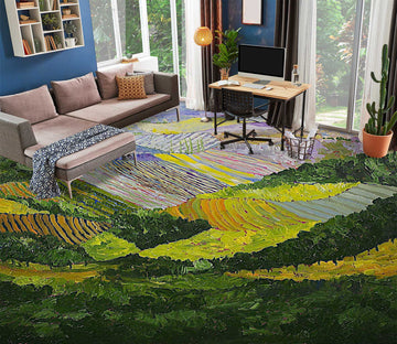 3D Field Grass Painting 9509 Allan P. Friedlander Floor Mural  Wallpaper Murals Self-Adhesive Removable Print Epoxy