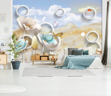 3D Beautiful Lotus 2072 Wall Murals