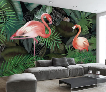 3D Pink Flamingo WG172 Wall Murals