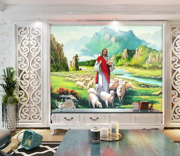 3D Prairie Goat 1502 Wall Murals