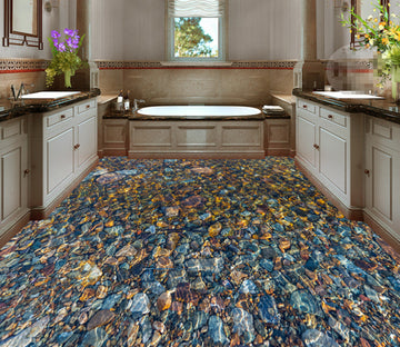 3D Sparkling Stones 365 Floor Mural  Wallpaper Murals Rug & Mat Print Epoxy waterproof bath floor