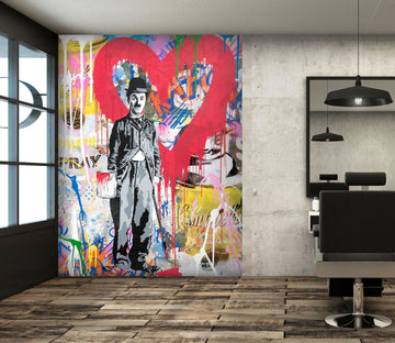 3D Chaplin Funny 141 Wall Murals Wallpaper AJ Wallpaper 