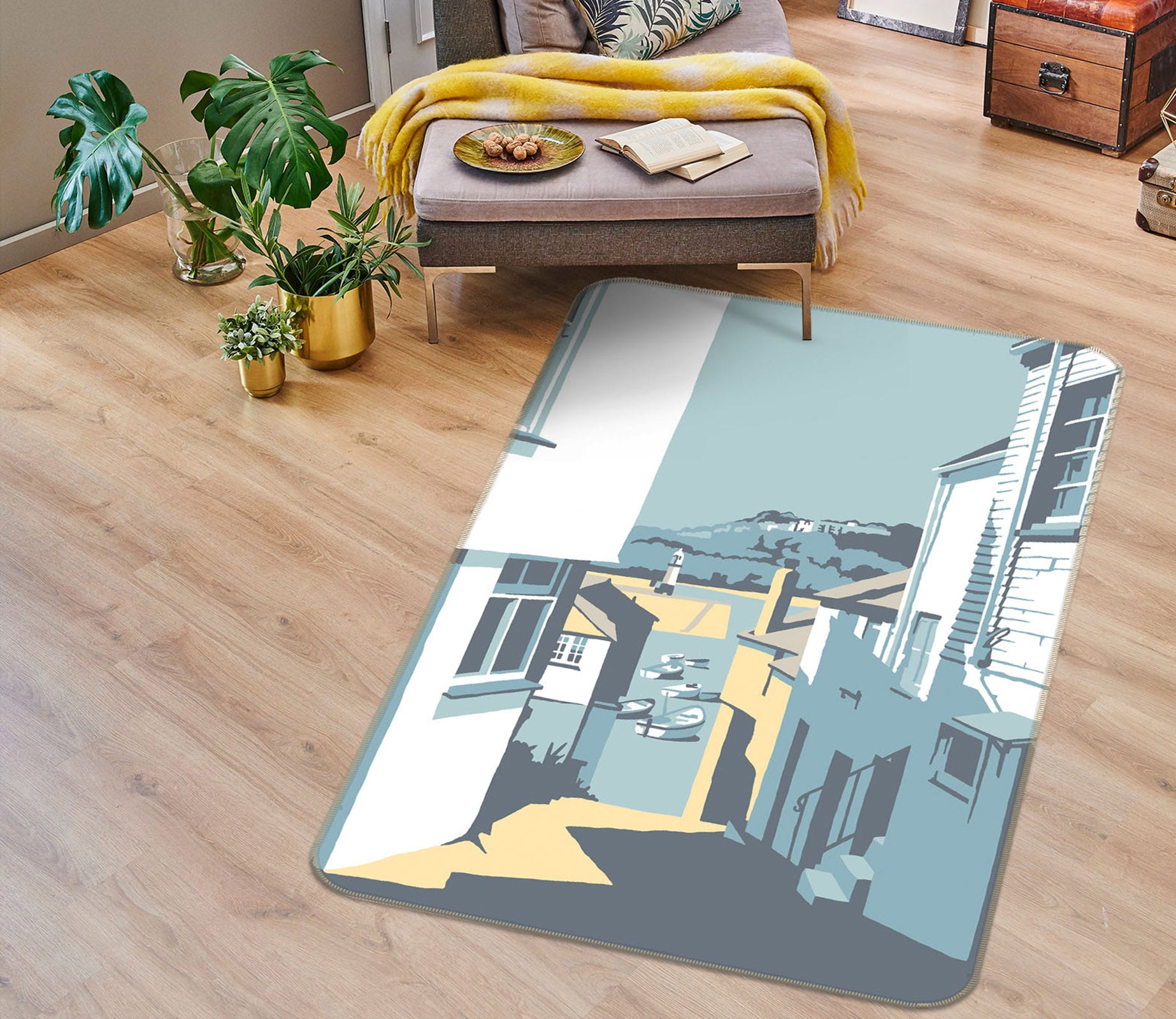 3D Street 1153 Steve Read Rug Non Slip Rug Mat