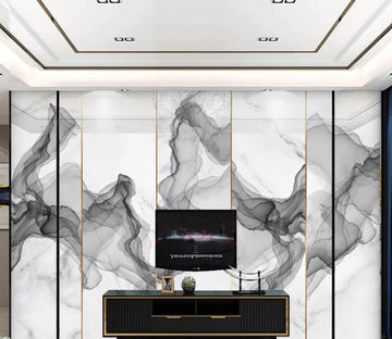 3D Elegant Ink Silk 159 Wall Murals