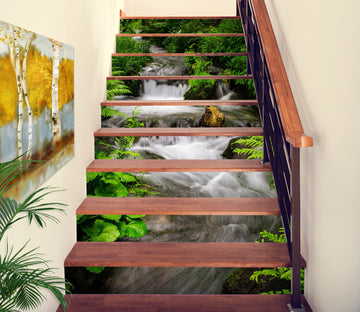 3D Winding And Cool Water 218 Stair Risers