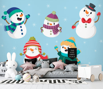 3D Snowman 57114 Wall Murals