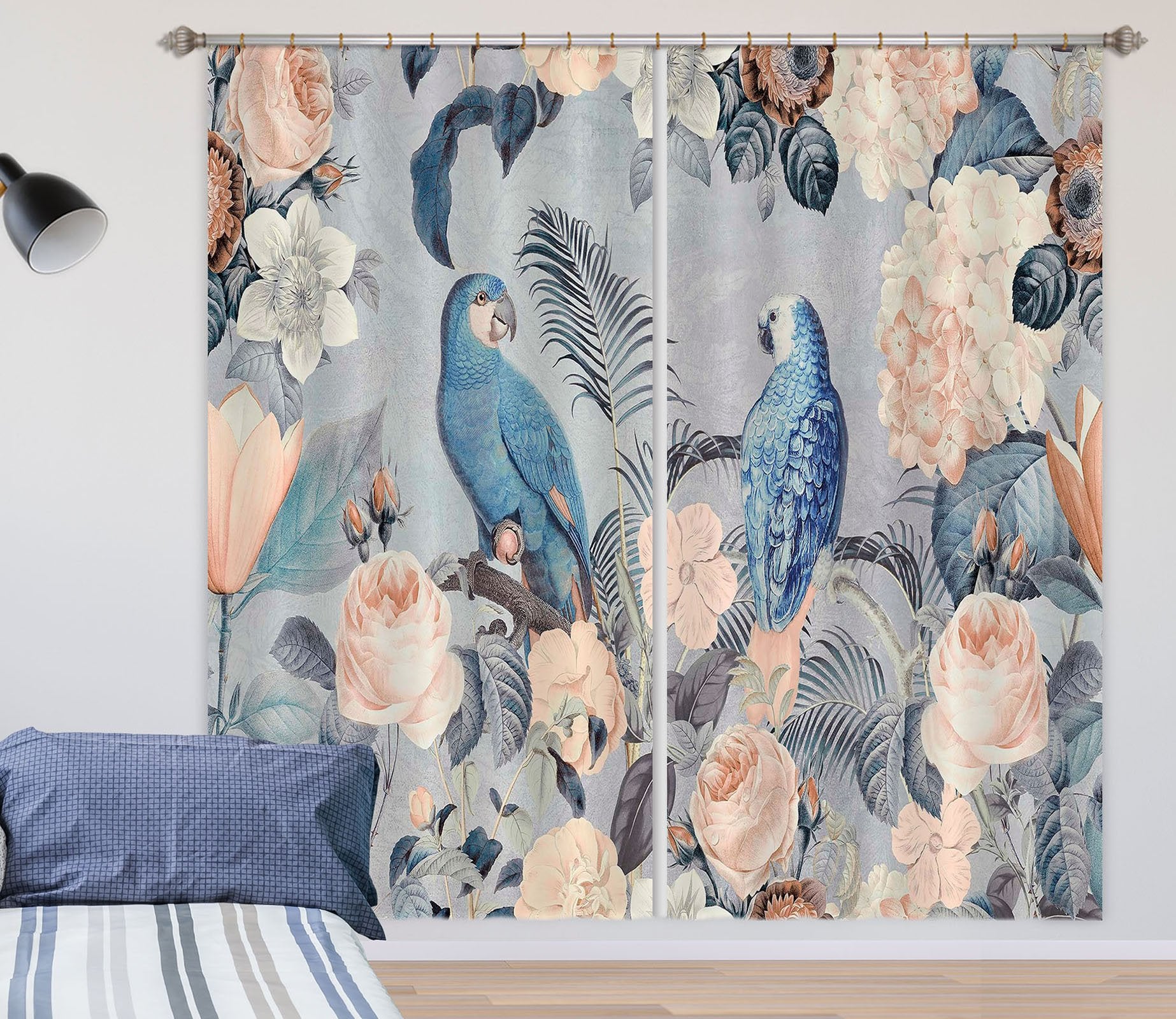 3D Bird Friends 069 Andrea haase Curtain Curtains Drapes Wallpaper AJ Wallpaper 
