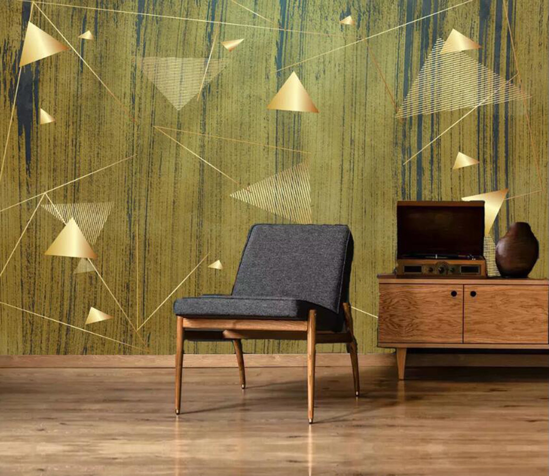 3D Triangle Line WC37 Wall Murals Wallpaper AJ Wallpaper 2 