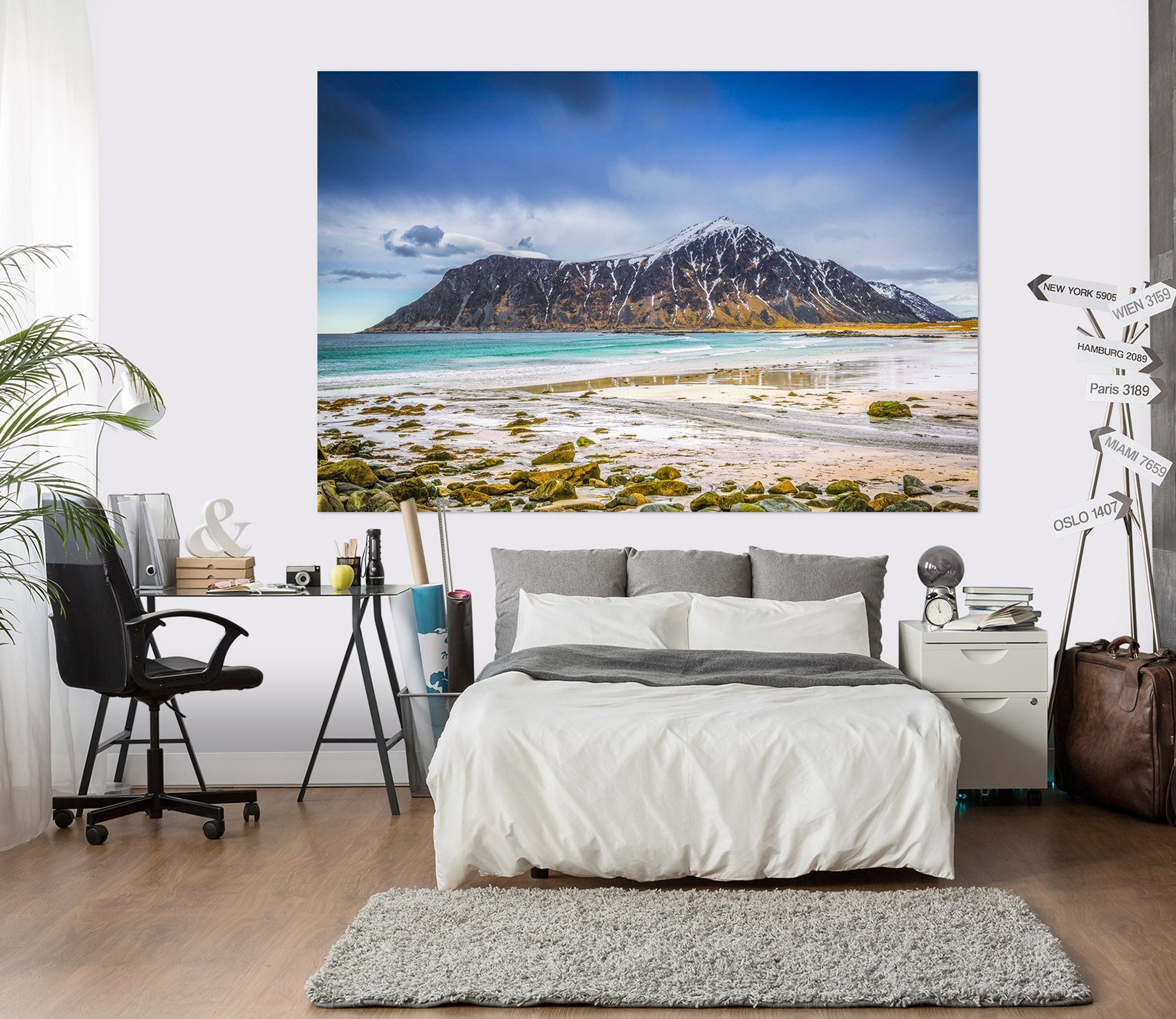 3D Green Sea 187 Marco Carmassi Wall Sticker