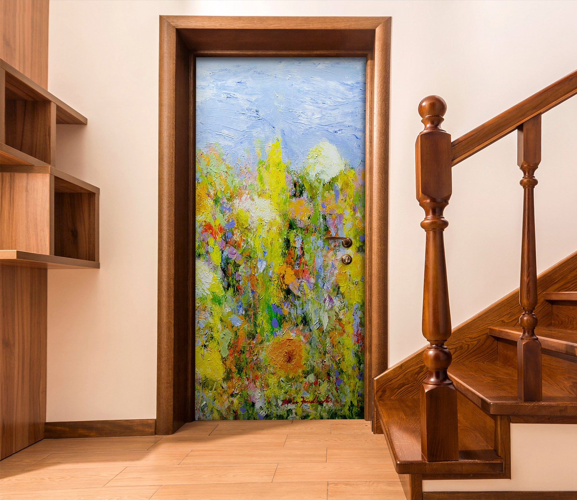3D Painting Flower Bush 93213 Allan P. Friedlander Door Mural