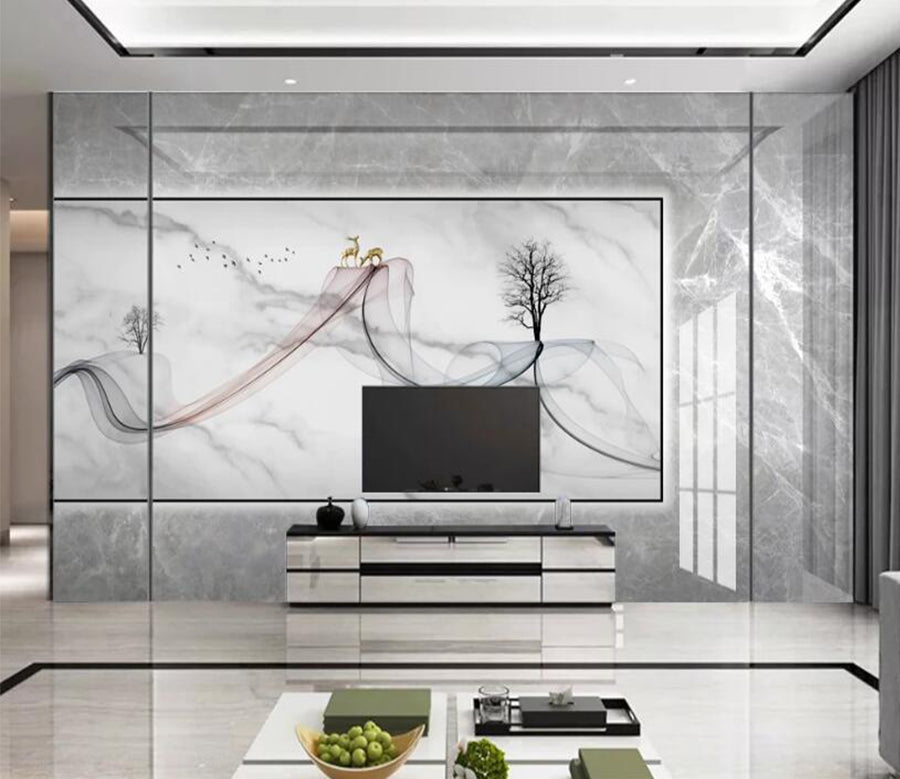 3D Elegant Ribbon 288 Wall Murals