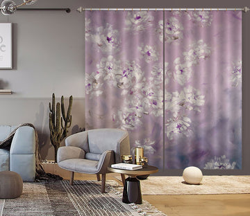 3D Pink Flower 415 Skromova Marina Curtain Curtains Drapes