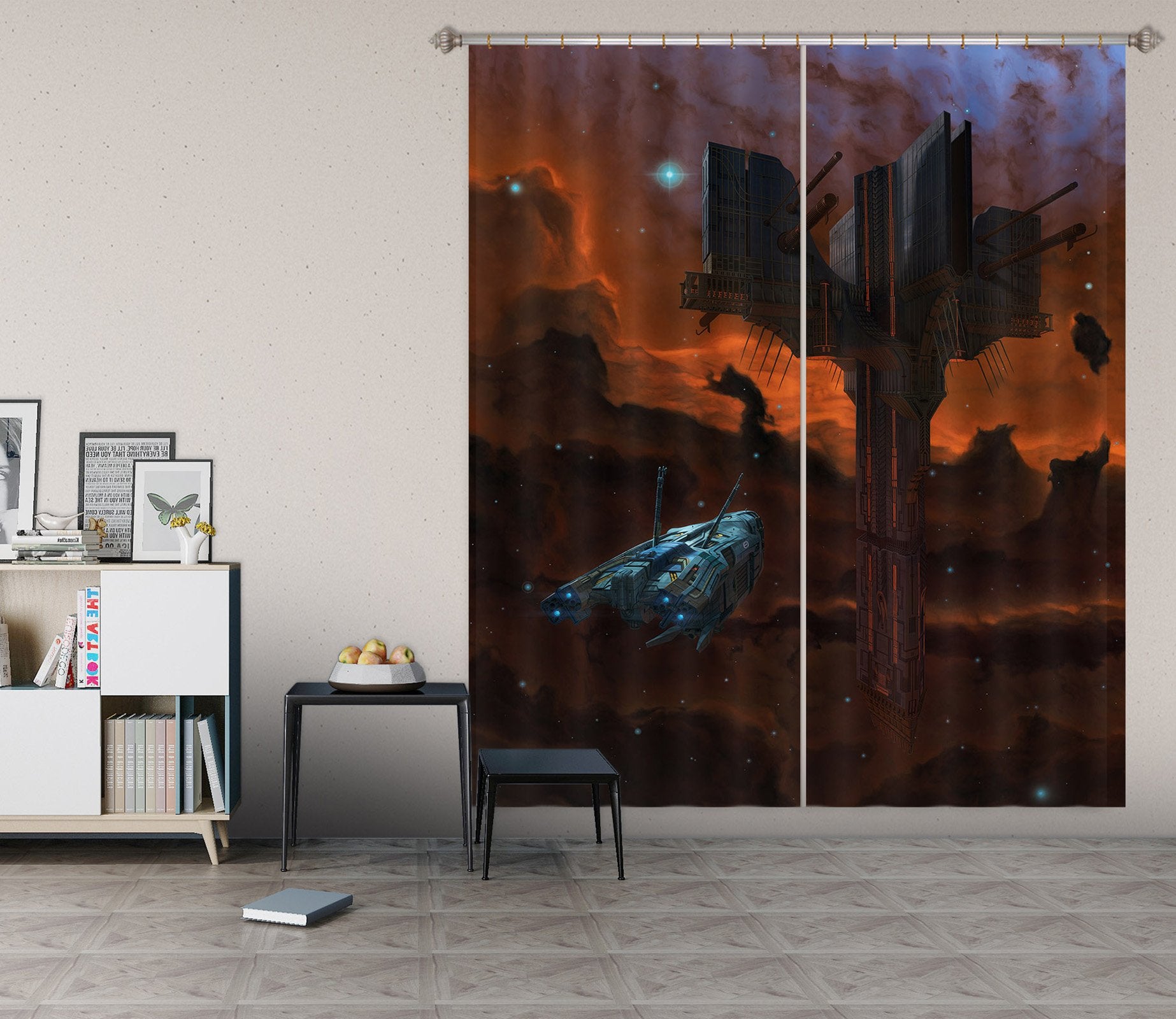 3D Alien Artifact 007 Vincent Hie Curtain Curtains Drapes Wallpaper AJ Wallpaper 