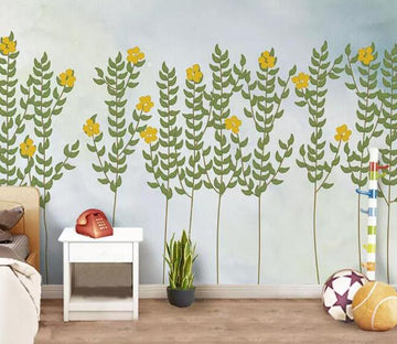 3D Yellow Flower 383 Wall Murals Wallpaper AJ Wallpaper 2 